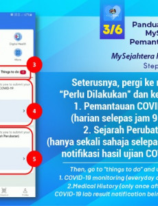 Panduan Penggunaan MySejahtera untuk Pemantauan di Rumah (3)